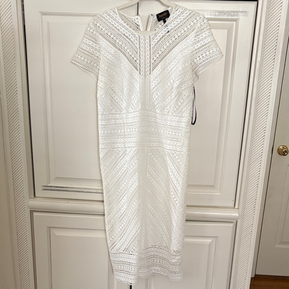 Laundry by Shelli Segal Ivory Lace Dress